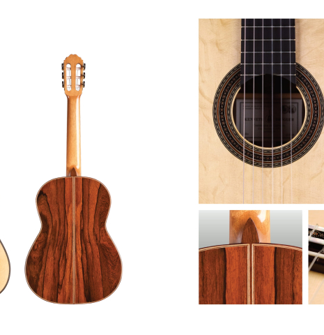 This is a picture of a 2017 Kenneth Brogger with a spruce top and Madagascar rosewood for the back and sides. 