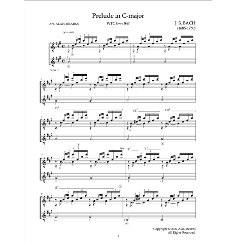 J.S. 巴赫吉他曲 - Alan Mearns