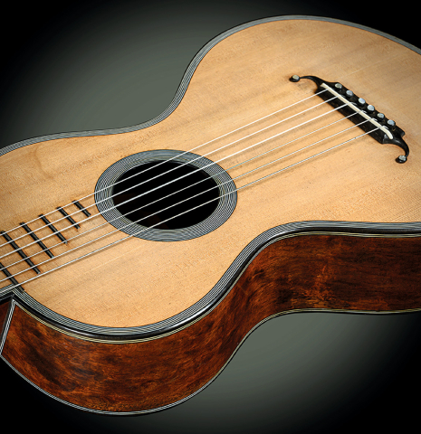 Front of Rene Lacote guitar