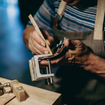 Alexis Parducci building a guitar