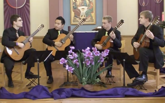 Sleigh Ride Guitar Quartet Arrangement