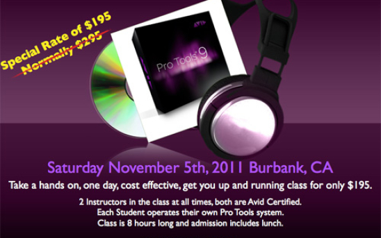 Pro Tools Class in Burbank
