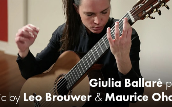 Giulia Ballarè Performs on Guitars by Yulong Guo & Dominique Field