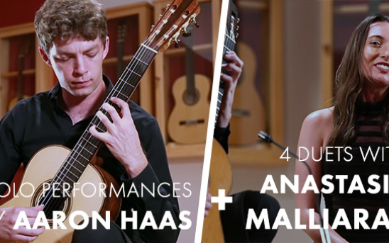 7 New Videos! Aaron Haas in both Solo & Duo performances with special guest Anastasia Malliaras