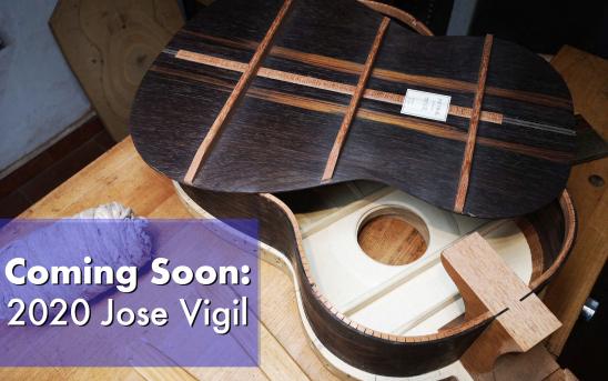 Jose Vigil's new guitar - the outcome of precise, methodical work in a perfectly controlled environment.