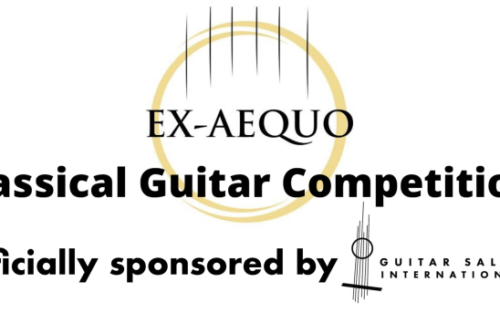 GSI Joins as an Official Sponsor of the 2020 Ex-Aequo Classical Guitar Online Competition.