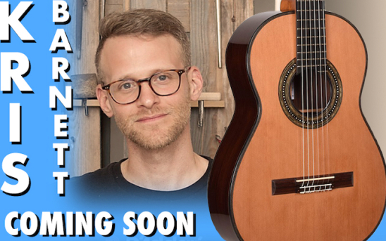 Berlin luthier, Kris Barnett, Builds a New Guitar for GSI