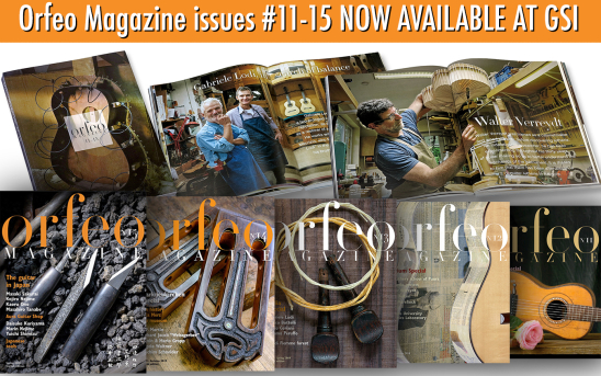 The Orfeo Magazine Collection of issues #11-15 is now available in printed version at GSI.