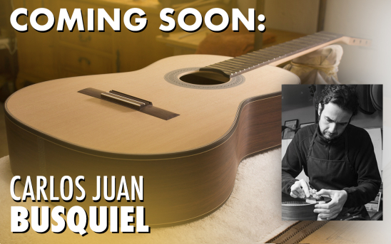 Sneak peek: Busquiel's New Guitar is Coming Soon to GSI from His Workshop in Petrer, Spain