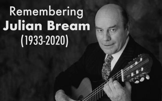 The End of an Era: Julian Bream, an English classical guitarist and lutenist, passes away at the age of 87.