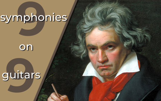 Virtual Guitar Orchestra Special Edition: Beethoven's 9 Symphonies for 9 Guitars!