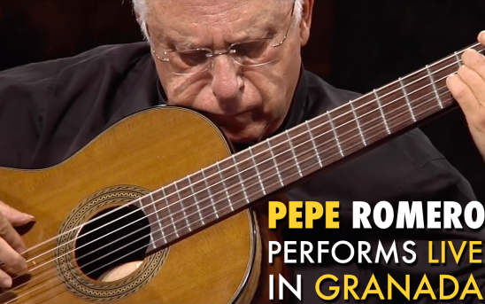 Watch the New Video of Pepe Romero's LIVE Performance at the Opening of the 2020 Granada Guitar Festival!
