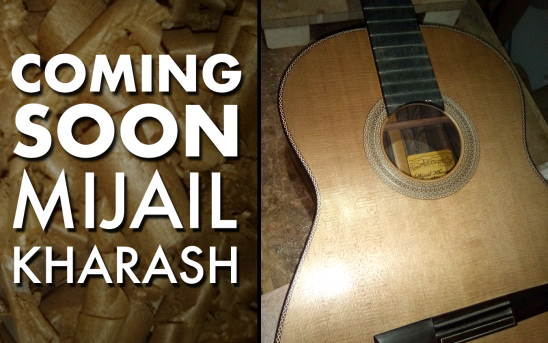 Mijail Kharash Builds a New Guitar for GSI. See the Sneak Peek Photos!