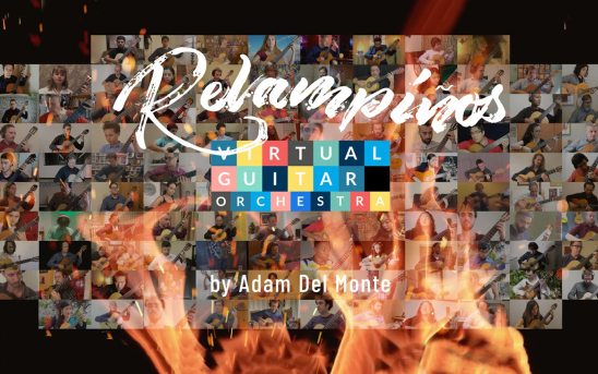 Virtual Guitar Orchestra’s World Premiere of “Relampiños” by Adam Del Monte is Coming This Friday!