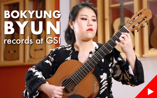 Korean Guitarist, Bokyung Byun, Records Eight New Videos During Her Second Solo Recording Session at GSI.