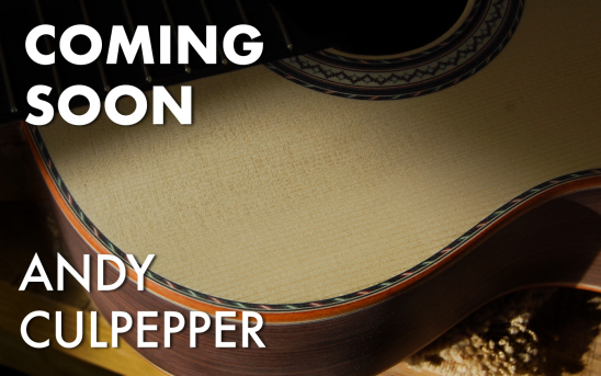 Andy Culpepper Builds a New Guitar for GSI with Beautiful Pernambuco Accents.