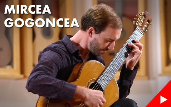 Former GSI Foundation Scholar, Mircea Gogoncea, Visits GSI to Record Music by Tarrega, Granados, Brouwer and Rojas.