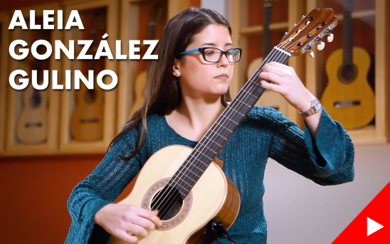 Aleia González Gulino - Guitarist from Paraguay Visits Our Showroom for Her First GSI Recording Session!