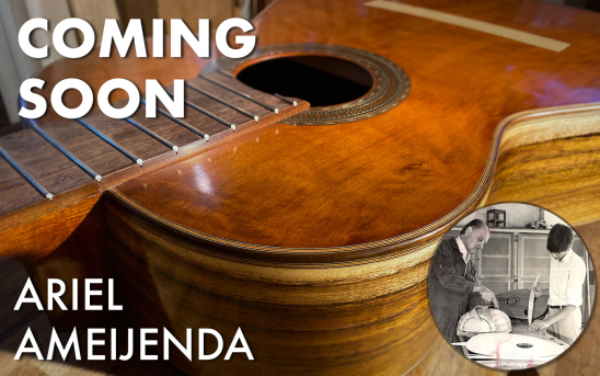 Ariel Ameijenda Builds a New Guitar to Commemorate his Father's 100th Birthday.