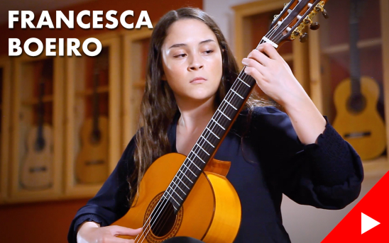 Francesca Boeiro, the Winner of the 2017 Boston Guitar Fest Academy Competition, Records at GSI for the First Time!