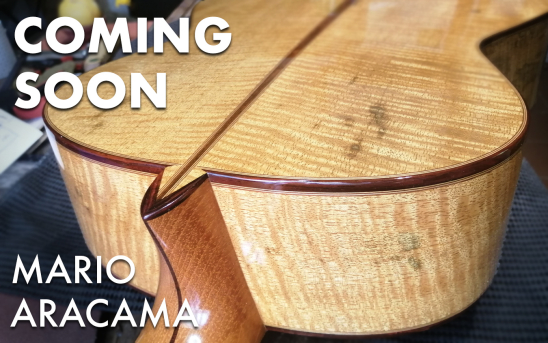 Spanish luthier, Mario Aracama, Builds a New Guitar Made with Flamed Mango Back and Sides!