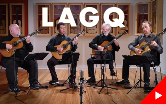 The Grammy Award-Winning Ensemble, Los Angeles Guitar Quartet, Records at GSI on Four Antonio de Torres Guitars!