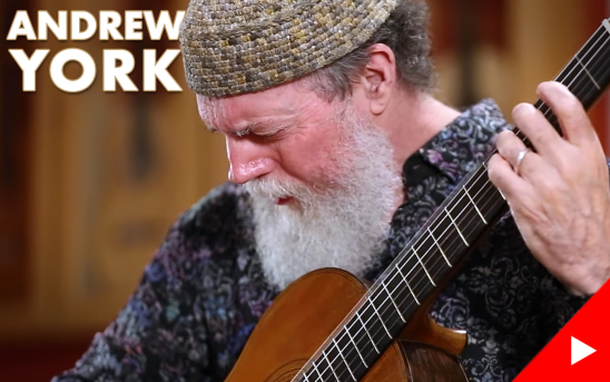 Grammy Award-Winning Artist, Andrew York, Records New Pieces at GSI On Francisco Tarrega's Torres Guitars.