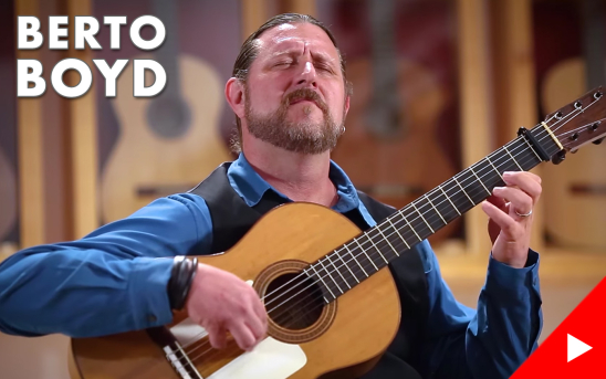 Portland-based Flamenco Guitarist and Composer, Berto Boyd, Records at GSI for the First Time!