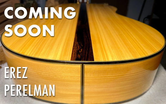 Erez Perelman Builds Another Guitar for GSI from Rare Israeli Cypress Wood. See the Photos and Watch the Video!