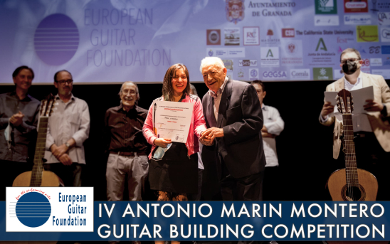 Paula Lazzarini WINS the 4th Antonio Marin Montero Guitar Building Competition in Granada, Spain!