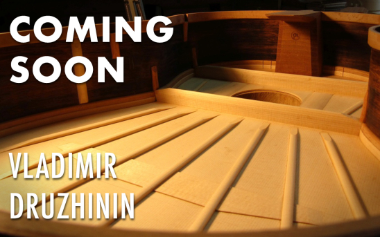 Vladimir Druzhinin's New Guitar Will Arrive at GSI Very Soon. See the Sneak Peek Photos!