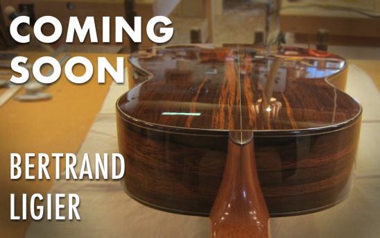 French Guitar Maker, Bertrand Ligier, Shares Sneak Peek Photos of His New GSI Guitar.