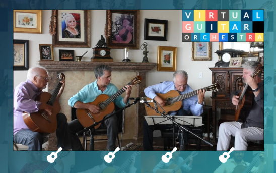 Virtual Guitar Orchestra 4th Edition Premieres December 21, 2021 with the Romero Quartet!
