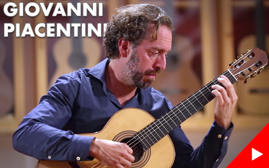 Santa Monica-based Guitarist and Composer, Giovanni Piacentini, Records Five Pieces In Our Showroom.