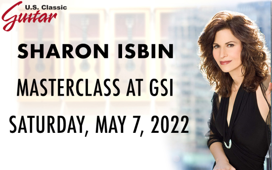U.S. Classic Guitar Presents: Sharon Isbin's Upcoming Concerts and Masterclasses In Los Angeles, Portland and GSI. 