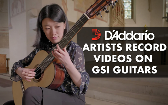D'Addario Artists Record Videos On GSI Guitars In Europe