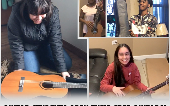 Guitar Students Stuck at Home Receive Free Córdoba Guitars from the GSI Foundation!