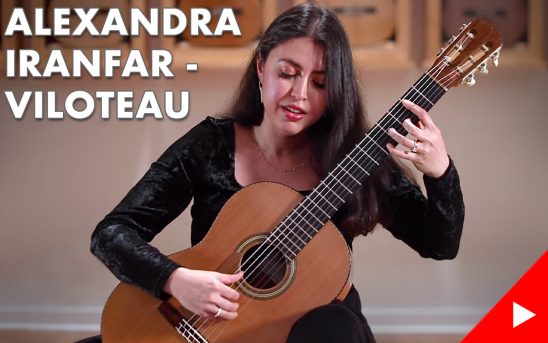 Classical Guitarist and Soprano, Alexandra Iranfar-Viloteau, Records Five New Videos at GSI