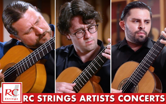 Guitarists Berto Boyd, Yuri Liberzon, and Álvaro Miranda Perform In the “RC Strings Artists” Guitar Concert Series