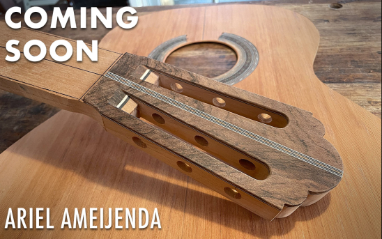 Ariel Ameijenda Builds his Next Guitar from Freshly Acquired Stock of Old Alerce Wood.