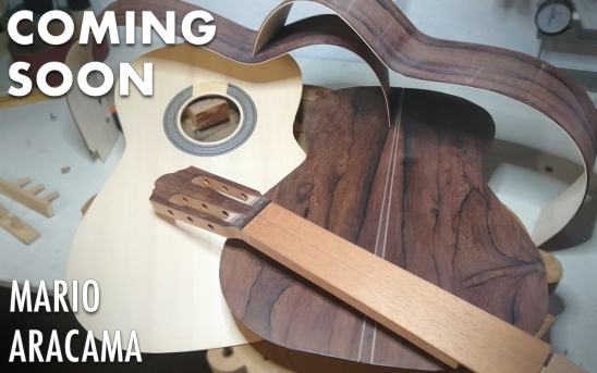 Mario Aracama Builds His 10th Guitar For GSI. See the sneak peek photos!