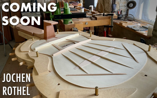 German Luthier Jochen Rothel and His Newest Classical Guitar With Cherry Back and Sides