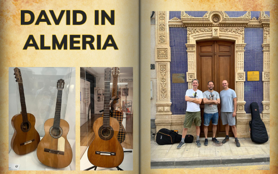 David Collett Visits Landmarks Pertaining to Classical Guitar in Almeria, Spain.