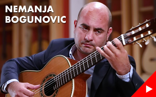 Serbian Classical Guitarist and Composer, Nemanja Bogunovic, Records Eight New Videos at GSI!