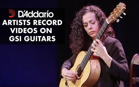 D'Addario Artist, Renata Arlotti, Records In England On Our Newest Jake Fuller "Purnell" Guitar.