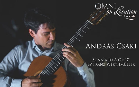 Hungarian Guitarist, András Csáki, Performs On Location for The Omni Foundation.