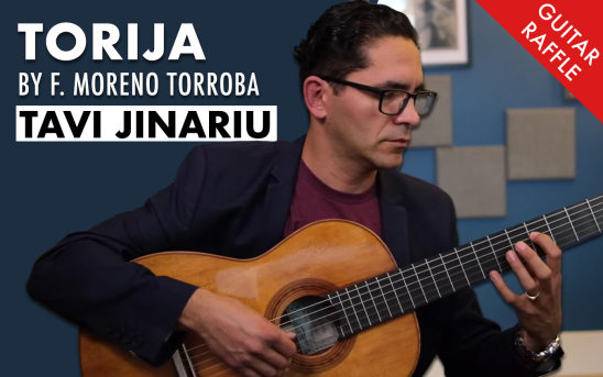 Tavi Jinariu Performs On a Guitar Donated By GSI To The LA Guitar Festival RAFFLE! Participate And Win This Instrument!