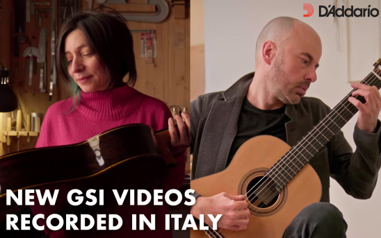 D'Addario Artist, Lorenzo Micheli, Records On a Paula Lazzarini Guitar in Cremona, Italy.