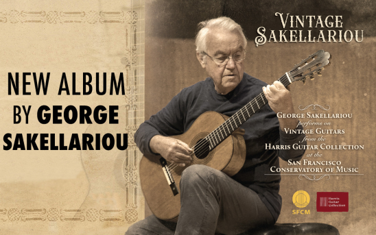 George Sakellariou Records A New Album On Guitars From The Harris Guitar Collection - Torres, Bouchet, and Romanillos 
