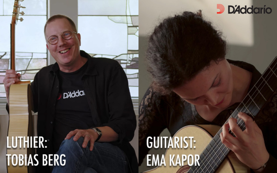 New Videos Recorded On Location in Collaboration with D'Addario - Ema Kapor records on a 2023 Tobias Berg guitar!